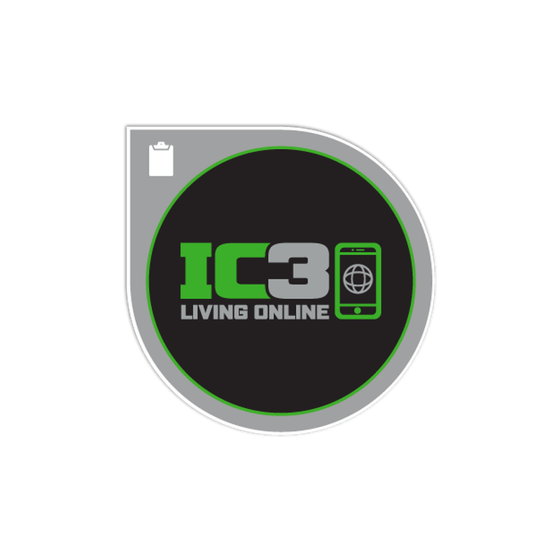 Badge de la certification IC3 Digital Literacy GS5 Living Online